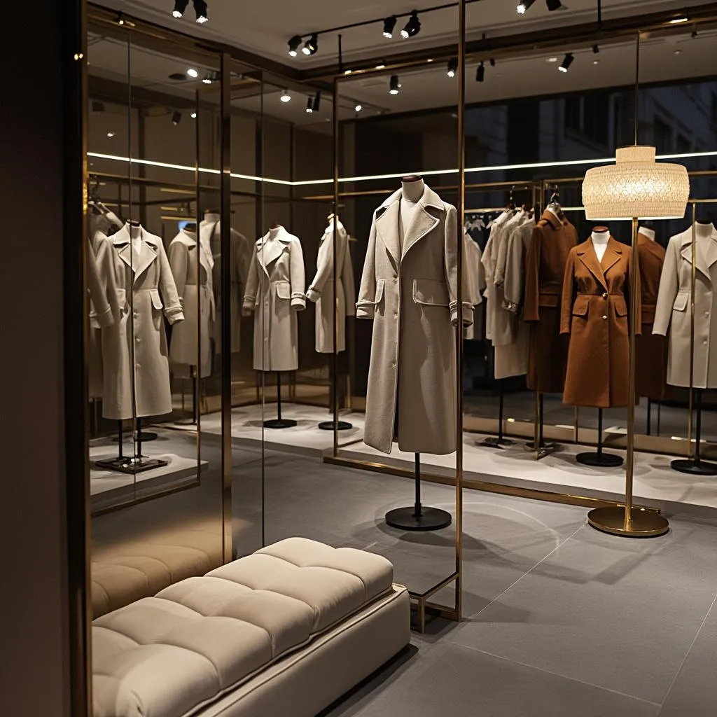 Showroom s exkluzívnymi kabátmi
